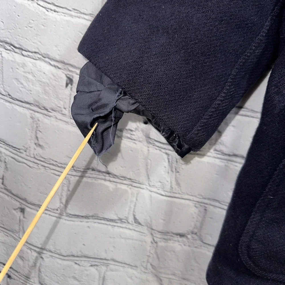 Polo Ralph Lauren Jacket Adult Medium Blue Mens Wool Pockets Casual - Picture 11 of 16